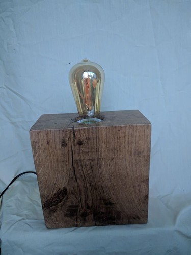Lampe table rustique unique - table,