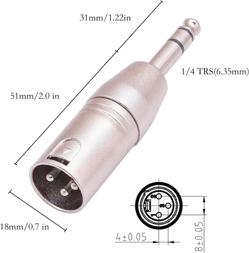 Xlr adapter 4 pack - to,