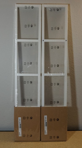 Ikea lerberg white metal - 2x,
