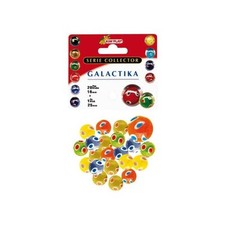 [COU9037] KIM'PLAY Sachet de 20 Billes 16 mm + 1 Calot 25 mm GALACTIKA