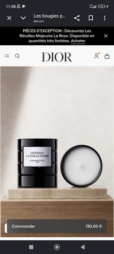 Bougie parfumée dior - parfumée,