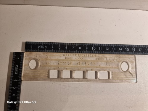 Car radio scale all transistor - all,