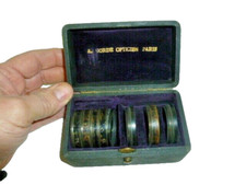 ancien coffret lentilles pour