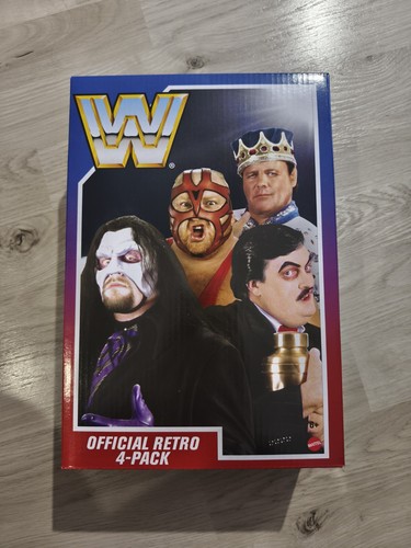 Wwe pack figurines rétro - pack, 4