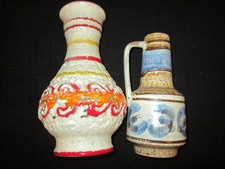 lot de 2 vases vintage, à