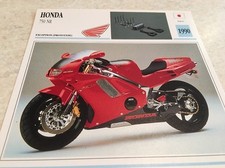 Carte moto Honda 750 NR 1990 NR750 750NR collection atlas motorcycle Japon