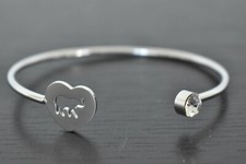 Elephant Love Cuff Bracelet