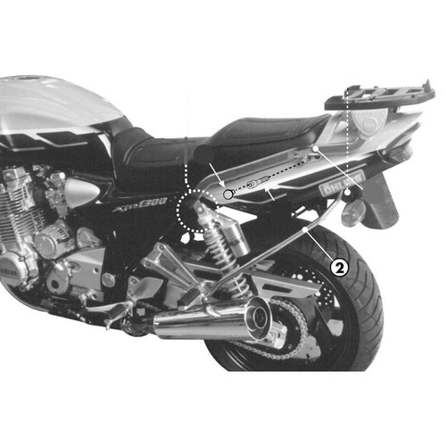 Porte bagages pour yamaha xjr - porte-bagages,
