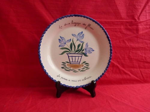 Assiette hbcm creil - assiette,