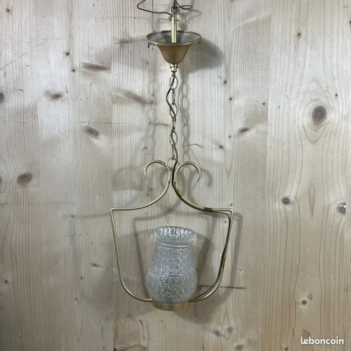 Suspension metal dore verre - dore,