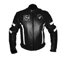 BMW Hommes Moto Cuir Courses Armure Protecteur Sport Blousons Veste Motard