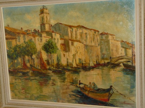Tableau huile sur toile hst - tableau,