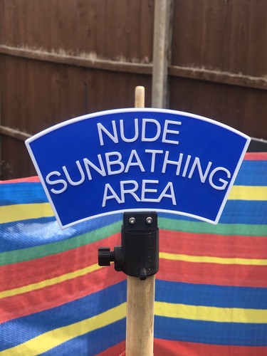Nude sunbathing sign wind - sunbathing,