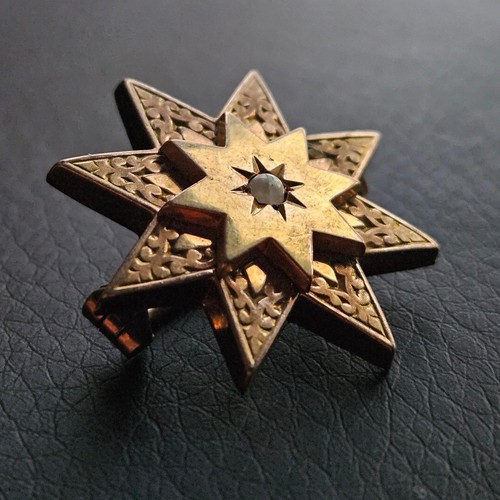 Broche étoile fix plaqué - broche,