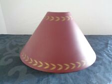 ancien abat-jour en tôle pour lampe bouillotte forme pyramidale 