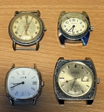 Lot De 4 Montres Vintage Mécanique , JYB MORTIMA ARVOR  Pour Pièces