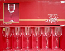 Cristal d'arques  6 Verres a eau modele Dampierre comme neuf