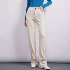 Femme Velours Bell Bas Évasé