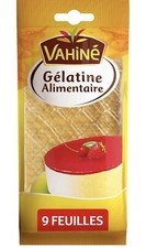 1 Vahine 9 Feuilles de Gélatine Alimentaire 17 g