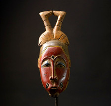 Masque tribal africain guro