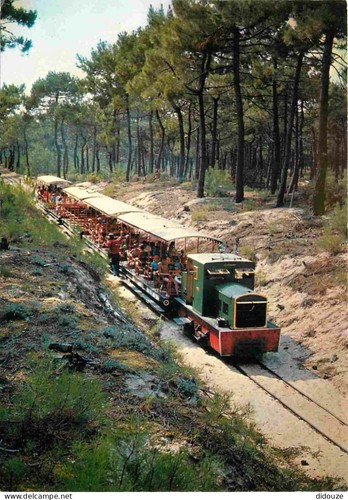Carte postale trains ile - -,