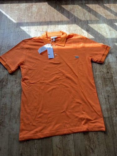 Lacoste polo homme orange uni - lacoste,