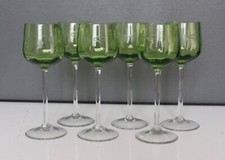 6 verres à vin du rhin vert