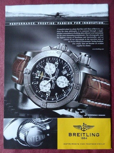 2005 pub montre breitling - pub,
