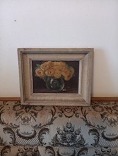 tableau ancien huile sur Bois Signé Grozy