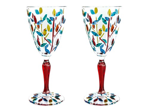 Paire murano vin verres - paire, de