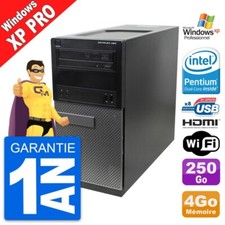 PC Tour Dell OptiPlex 390 MT G630 RAM 4Go Disque Dur 250Go HDMI Windows XP Pro