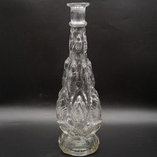 Bouteille à sujet en verre soufflé moulé Les écrevisses par Legras Début XXème