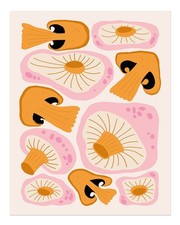 Art mural affiche champignons