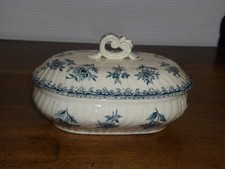 Fin XIXe Ancien porte savon en faïence St-Amand et Hamage modèle NIGELLA