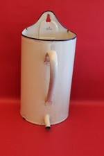 Ancienne fontaine murale en tôle émaillée pot médical à lavement 2 litres