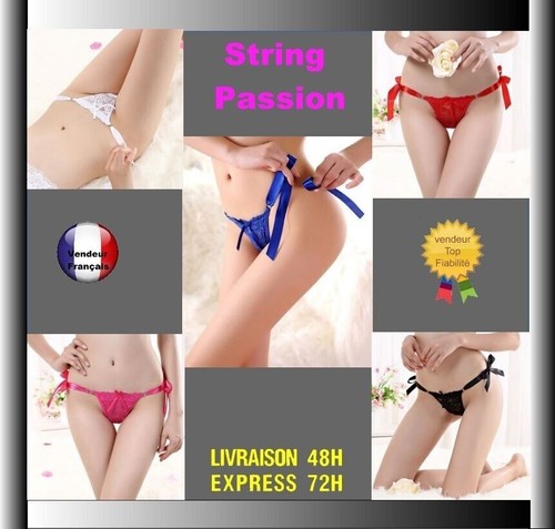 String dentelle transparent - string,