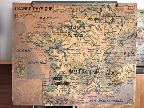 Carte affiche scolaire - carte,