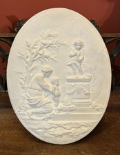 Médaillon Ovale Bas Relief
