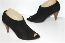 MINELLI  Escarpins Montants Ouverts Velours Noir T 39 TBE