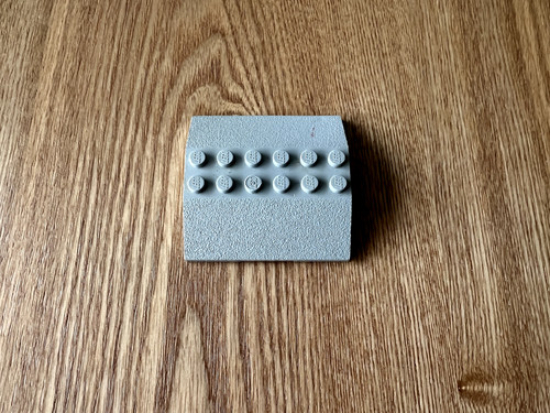 Lego light gray slope - slope, 6x6