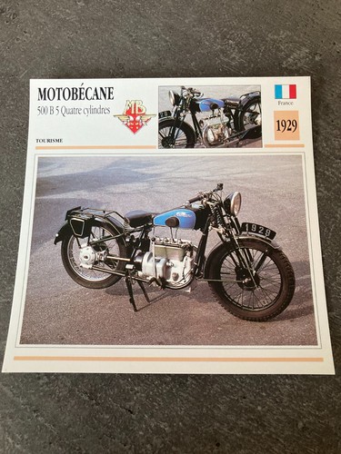 Carte fiche moto collection - fiche,