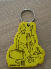 Porte clé Tintin Milou LU 1993 Hergé COLLECTION Vintage