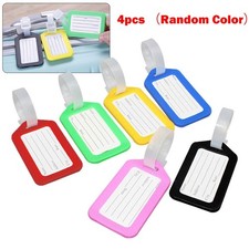 Etiquettes d'identification pour sacs lot de 4 étiquettes de bagages en plastiq