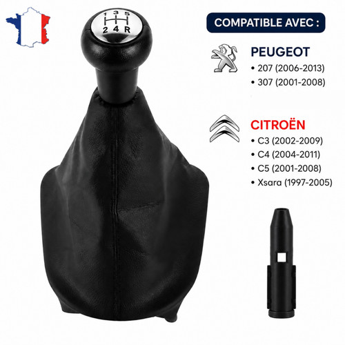 Pommeau levier vitesse - levier,