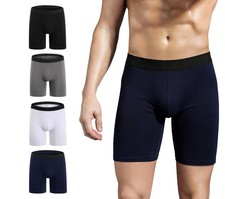 Caleçon Coton Long Boxer pour