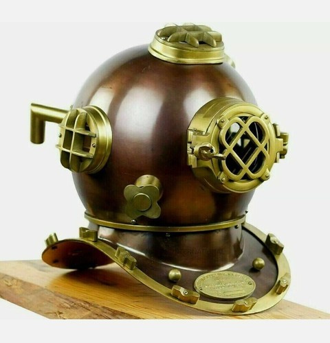 Casque plongée laiton - casque,