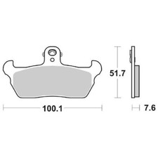 CAGIVA W12 350 1992-0000 PLAQUETTES DE FREIN SBS 641 HF (BIO)