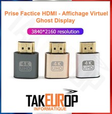 4K HDMI DDC EDID Dummy Plug VGA Virtual Display Emulator Adapter Connector