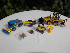 Lot lego City 60152 Le déblayage du chantier + Technic 42004 Le tractopelle 