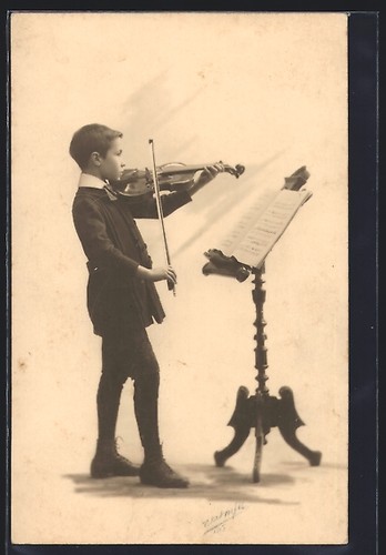 Carte postale petit garçon - carte, au